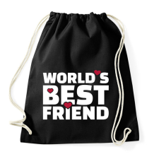 PRINTFASHION A világ legjobb barátja - Sportzsák, Tornazsák - Fekete tornazsák