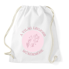 PRINTFASHION A világ legjobb műkörmöse - Sportzsák, Tornazsák - Fehér tornazsák