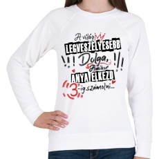 PRINTFASHION A világ legveszélyesebb dolga - Női pulóver - Fehér