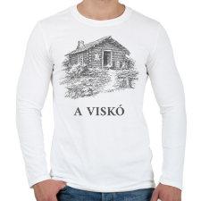 PRINTFASHION A viskó - Férfi hosszú ujjú póló - Fehér férfi póló