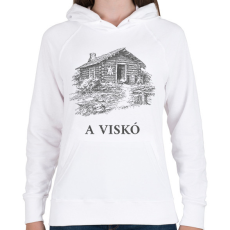 PRINTFASHION A viskó - Női kapucnis pulóver - Fehér