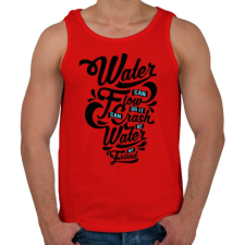 PRINTFASHION A víz a barátom  - Férfi atléta - Piros atléta, trikó