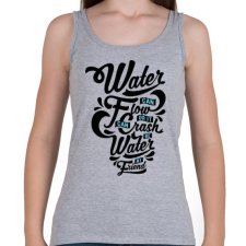 PRINTFASHION A víz a barátom  - Női atléta - Sport szürke női trikó