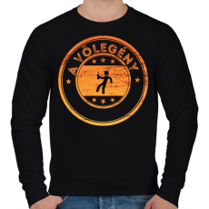 PRINTFASHION A vőlegény - Férfi pulóver - Fekete