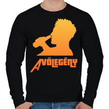 PRINTFASHION A VŐLEGÉNY - Férfi pulóver - Fekete férfi pulóver, kardigán
