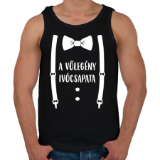 PRINTFASHION A vőlegény ivócsapata - Férfi atléta - Fekete atléta, trikó