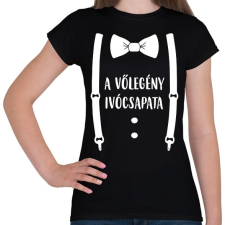 PRINTFASHION A vőlegény ivócsapata - Női póló - Fekete női póló