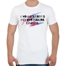 PRINTFASHION A woman's body - Férfi póló - Fehér