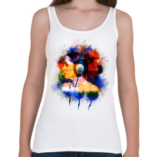 PRINTFASHION A zenehalgató lány - Női atléta - Fehér női trikó