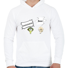 PRINTFASHION AAAAAAAAA - Férfi kapucnis pulóver - Fehér férfi pulóver, kardigán