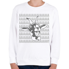 PRINTFASHION Aaaah! - Kecske - Gyerek pulóver - Fehér gyerek pulóver, kardigán