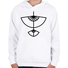 PRINTFASHION Aang avatar - Gyerek kapucnis pulóver - Fehér gyerek pulóver, kardigán