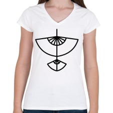 PRINTFASHION Aang avatar - Női V-nyakú póló - Fehér női póló