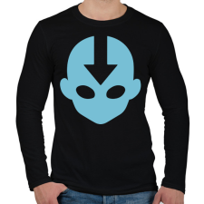 PRINTFASHION Aang legendája - Férfi hosszú ujjú póló - Fekete férfi póló