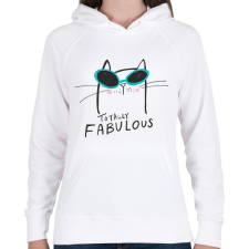 PRINTFASHION Abszolút mesés - Női kapucnis pulóver - Fehér női pulóver, kardigán