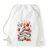 PRINTFASHION Absztrakt karácsony - Sportzsák, Tornazsák - Fehér