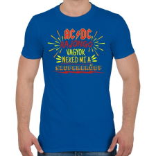 PRINTFASHION ACDC rajongó - Férfi póló - Királykék férfi póló
