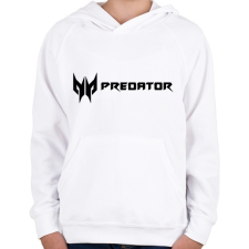 PRINTFASHION Ace Predator logo - Gyerek kapucnis pulóver - Fehér gyerek pulóver, kardigán