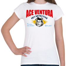 PRINTFASHION Ace Ventura névjegy - Női póló - Fehér női póló