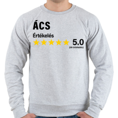 PRINTFASHION Ács Értékelés ***** 5.0 (69 értékelés) - Férfi pulóver - Sport szürke