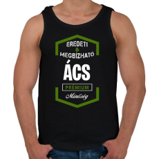 PRINTFASHION Ács prémium minőség - Férfi atléta - Fekete