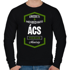 PRINTFASHION Ács prémium minőség - Férfi pulóver - Fekete férfi pulóver, kardigán