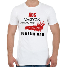 PRINTFASHION Ács vagyok... - Férfi póló - Fehér