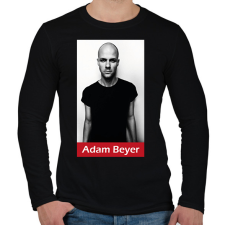 PRINTFASHION Adam Beyer - Férfi hosszú ujjú póló - Fekete férfi póló