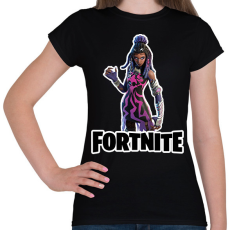 PRINTFASHION Adanna of the deep - fortnite - Női póló - Fekete