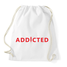 PRINTFASHION Addicted - Sportzsák, Tornazsák - Fehér tornazsák