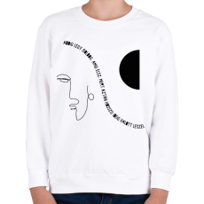 PRINTFASHION Addig légy boldog - Gyerek pulóver - Fehér