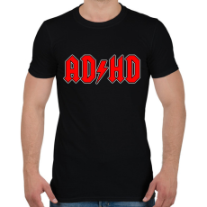 PRINTFASHION ADHD - Férfi póló - Fekete
