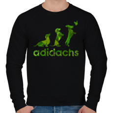 PRINTFASHION Adidachs #1 - Férfi pulóver - Fekete