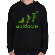 PRINTFASHION Adidachs #1 - Gyerek kapucnis pulóver - Fekete gyerek pulóver, kardigán