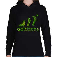 PRINTFASHION Adidachs #1 - Női kapucnis pulóver - Fekete