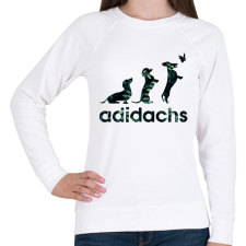 PRINTFASHION Adidachs #2 - Női pulóver - Fehér női pulóver, kardigán