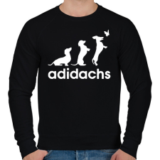 PRINTFASHION Adidachs fehér - Férfi pulóver - Fekete férfi pulóver, kardigán