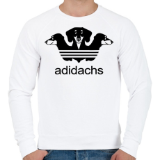 PRINTFASHION Adidachs - Férfi pulóver - Fehér