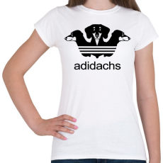 PRINTFASHION Adidachs - Női póló - Fehér