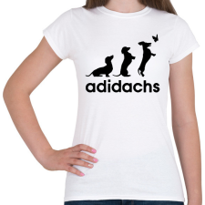 PRINTFASHION Adidachs - Női póló - Fehér női póló