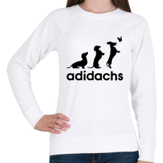 PRINTFASHION Adidachs - Női pulóver - Fehér
