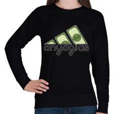 PRINTFASHION adidas anyagias - Női pulóver - Fekete női pulóver, kardigán