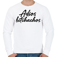 PRINTFASHION Adios bitchachos - Férfi pulóver - Fehér