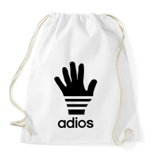 PRINTFASHION Adios paródia - Sportzsák, Tornazsák - Fehér tornazsák