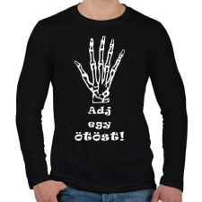 PRINTFASHION Adj egy ötöst! - Férfi hosszú ujjú póló - Fekete férfi póló