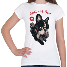 PRINTFASHION Adj egy ötöst - Női póló - Fehér