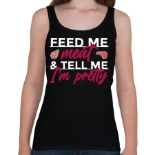 PRINTFASHION Adj húst - Női atléta - Fekete női trikó