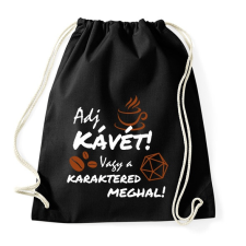 PRINTFASHION Adj kávét! - Sportzsák, Tornazsák - Fekete tornazsák