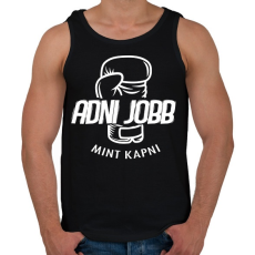 PRINTFASHION Adni jobb mint kapni - Férfi atléta - Fekete