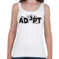 PRINTFASHION Adopt - Örökbefogadás - Női atléta - Fehér